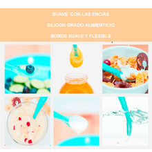 Cargar imagen en el visor de la galería, Bberizos| Kit Cuchara Bebé Entrenador Silicon 4 Piezas| Mod Kit