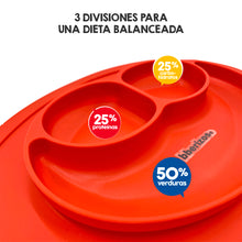 Cargar imagen en el visor de la galería, Bberizos| Plato para Bebé Infantil Silicona Sonrisa Comida Snack Arte